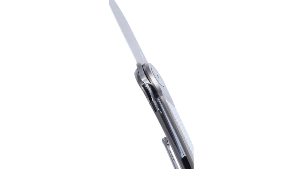 CRKT Monument Folding Knife, 3.07in, 8Cr13MoV Stainless Steel Blade, Drop Point Blade, Silver G10 Handle, 4001