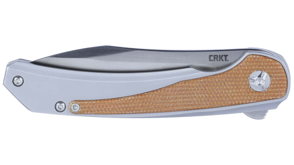 CRKT Padawan Folding Knife, 3.01in, 14C28N, Drop Point Blade, Brown G10 Handle, 6070