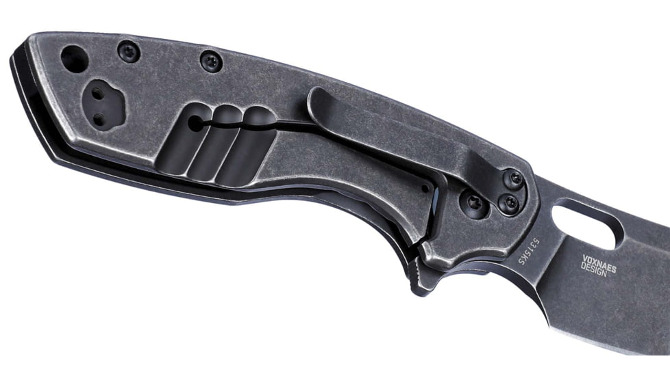 CRKT Pilar Large Folding Knife, 2.67in, 8Cr13MoV, Drop Point Blade, Black G10 Handle, 5315KS