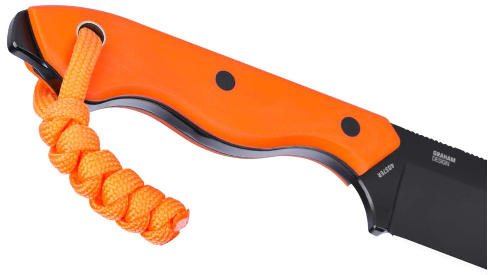 CRKT Razel Fixed Blade Knife, 2.97in, 8Cr13MoV Stainless Steel Blade, Chisel Blade, Orange G10 Handle, 4037ER