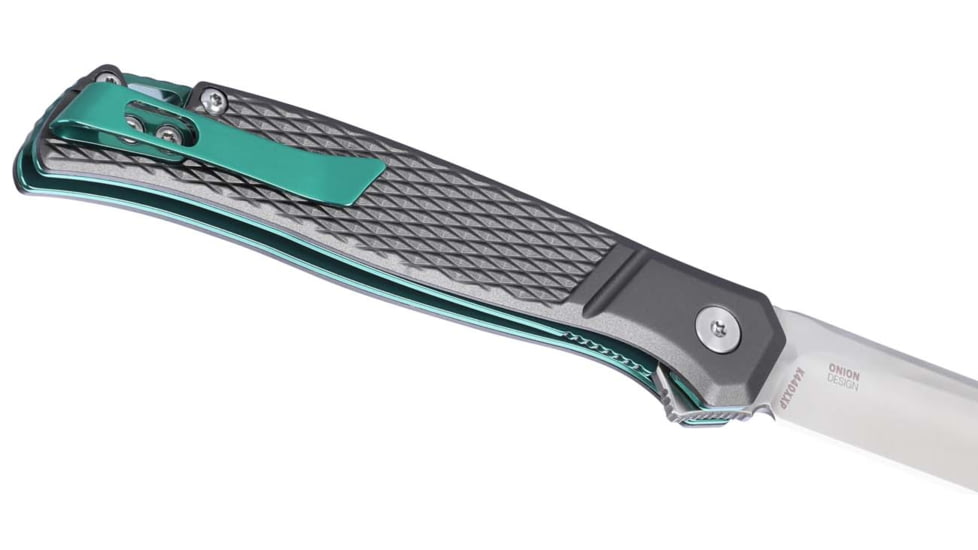 CRKT Scar Folding Knife, 3.30in, 8Cr13MoV Stainless Steel Blade, Drop Point Blade, Gray G10 Handle, K440XXP