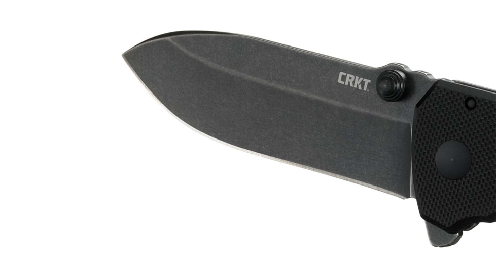 CRKT Squid XM Folding Knife, 2.95in, D2, Drop Point Blade, Black G10 Handle, 2495K