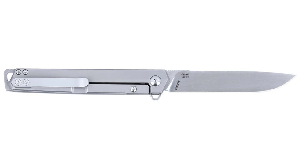 CRKT Stylus Folding Knife, 3.21in, CPM S35VN Stainless Steel, Drop Point Blade, Gray G10 Handle, K830TXP