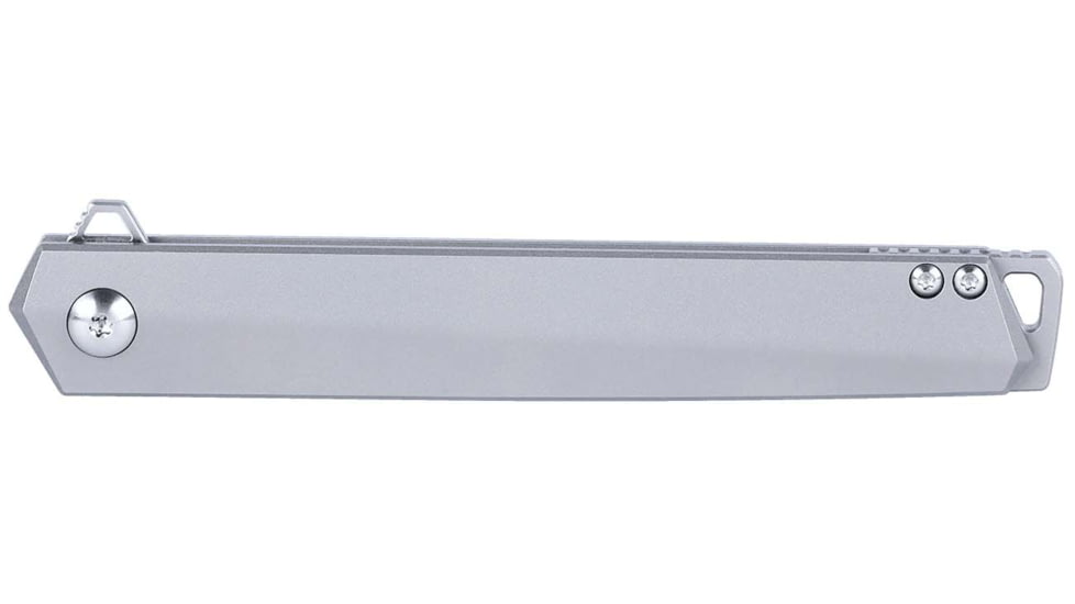 CRKT Stylus Folding Knife, 3.21in, 8Cr13MoV Stainless Steel Blade, Drop Point Blade, Gray G10 Handle, K830TXP