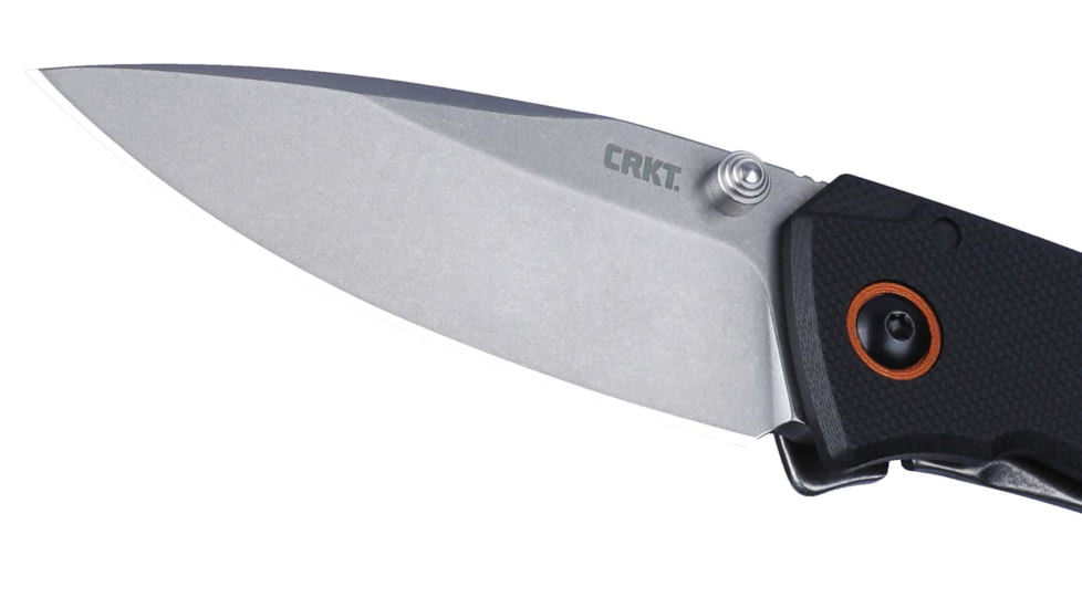 CRKT Tuna Compact Folding Knife, 2.73in, 8CR13MoV, Drop Point Blade, Silver G10 Handle, 2522