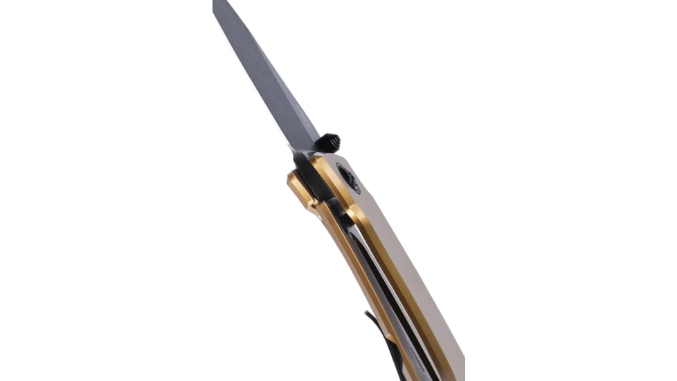 CRKT Tuna Compact Folding Knife, 2.73in,S35VN, Drop Point Blade, Topaz G10 Handle, 2524