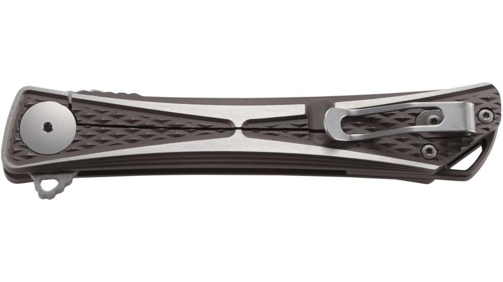 CRKT Crossbones - Limited Edition, Designed By Jeff Park in Mililani, Folding Knife w/Frame Lock, 3.47in, Plain Edge, Satin Finish, 6AL4V Titanium Handle, 7531