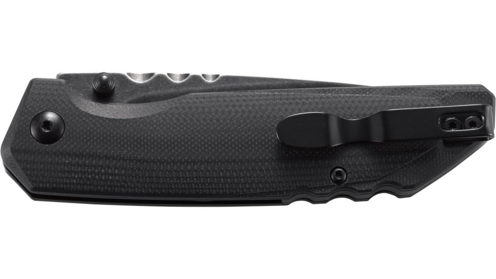 CRKT Fast Lane Folding Knife w/Locking Liner, 3.476in 8Cr14MoV Steel Blade, G10 Handle, Black, 7045