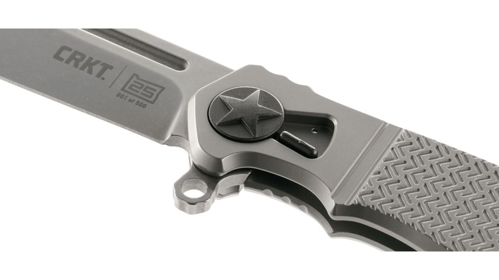 CRKT HomeFront Knife, CRKT 25th Anniversary Limited Edition, Silver, 8.25in, K251TXP