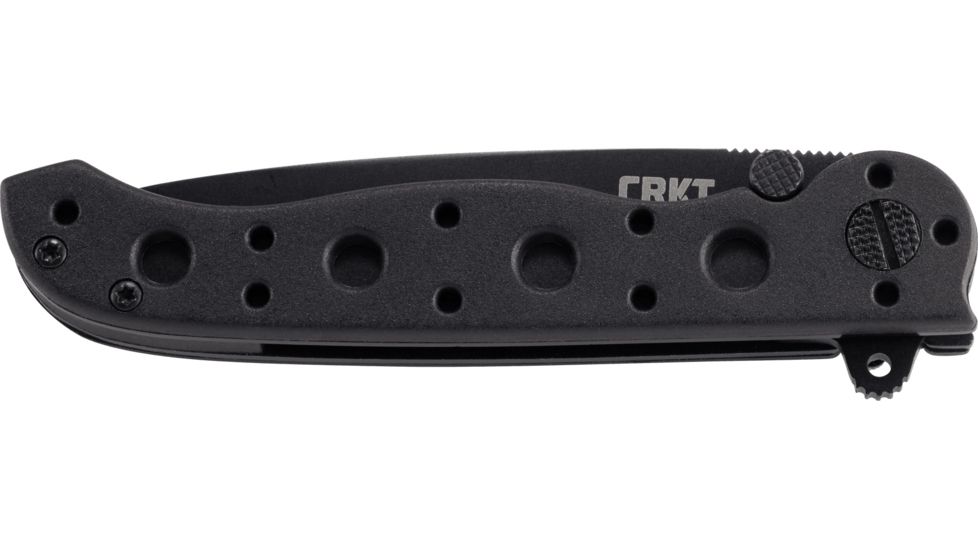 CRKT M16-10 Carson EDC Tanto Folding Knife, Black, Triple Point Serrations, EDP Blade M16-10KZ