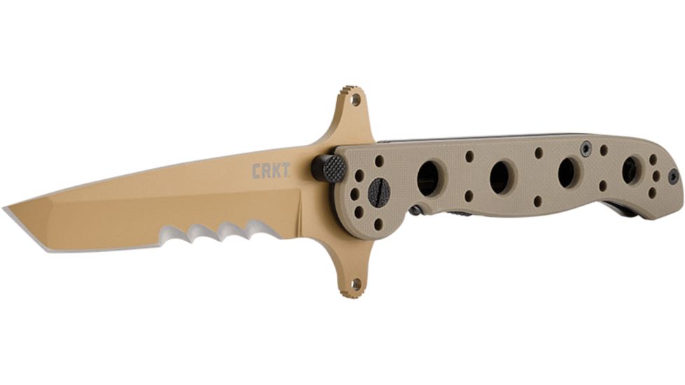 CRKT M16-13 Carson Special Forces Desert Tanto Folding Knife, Tan Finish M16-13DSFG