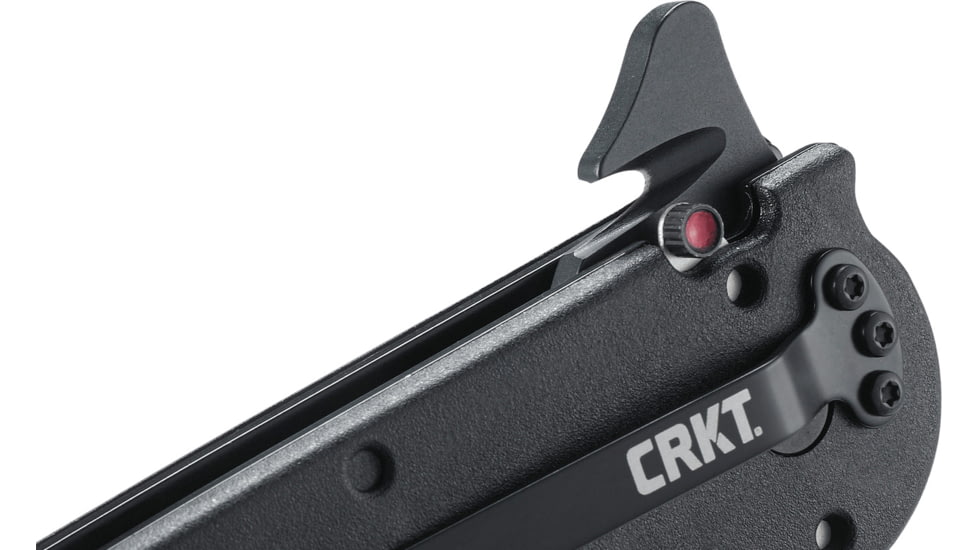 CRKT M16-14 Big Dog Pro Tanto Folder Knife, LE - Black Handle, Black Blade, Triple Point Serrations, M16-14ZLEK