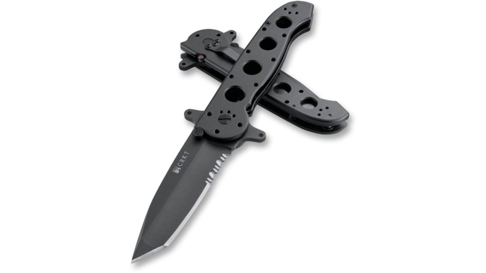 CRKT M16-14 Big Dog Special Forces Tanto Folding Knife, Triple Point Serrations, M16-14SF