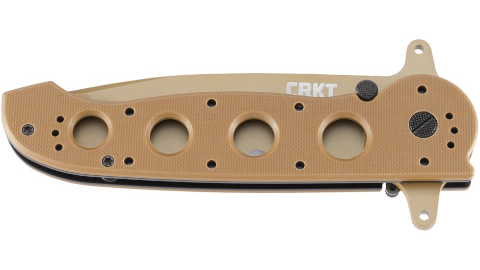 CRKT M16-14 Big Dog Special Forces Veff Desert Tanto Folding Knife, Desert Tan M16-14DSFG