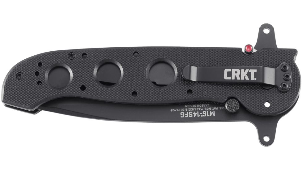 CRKT M16-14 Big Dog Special Forces Veff Tanto Folding Knife, Black M16-14SFG