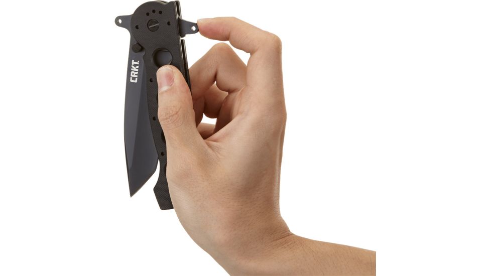 CRKT M16-14 Big Dog Special Forces Veff Tanto Folding Knife, Black M16-14SFG