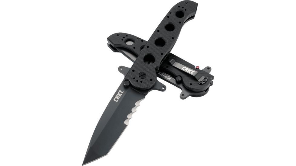 CRKT M16-14 Big Dog Special Forces Veff Tanto Folding Knife, Black M16-14SFG