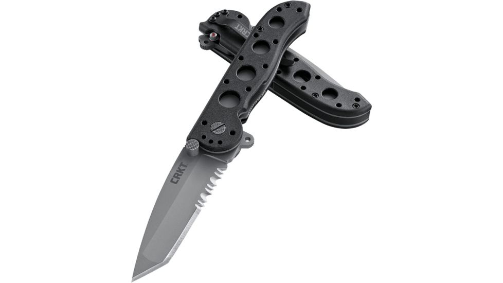 CRKT M16 Z Series Mini Tanto Folding Knife, Triple Point Combo Edge M16-12Z
