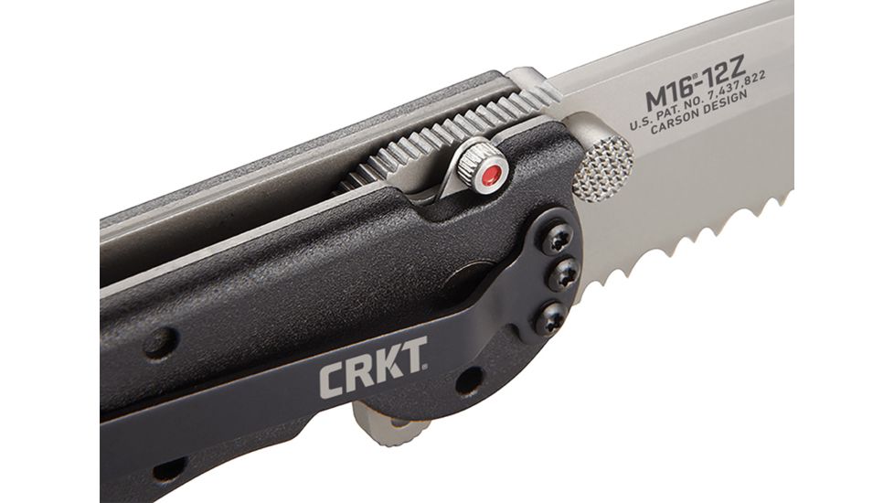CRKT M16 Z Series Mini Tanto Folding Knife, Triple Point Combo Edge M16-12Z