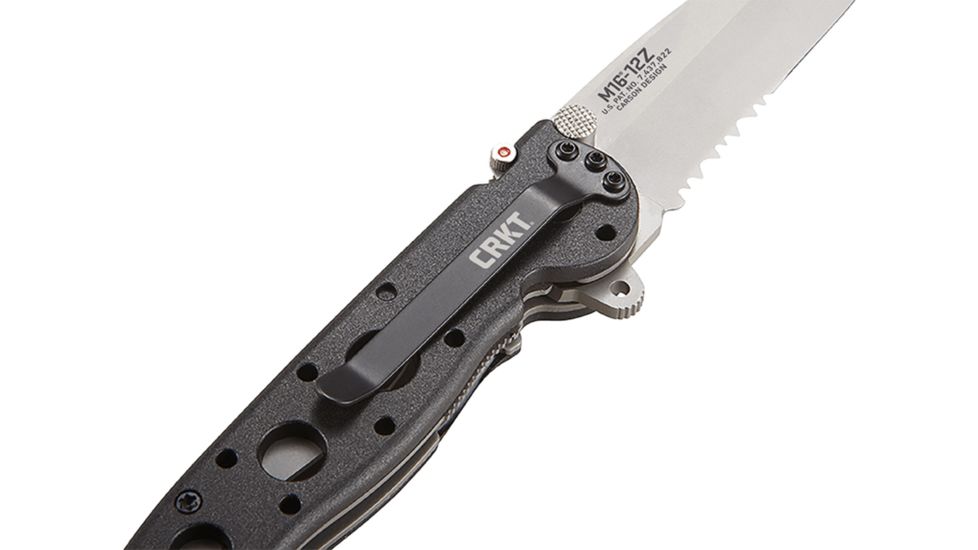 CRKT M16 Z Series Mini Tanto Folding Knife, Triple Point Combo Edge M16-12Z