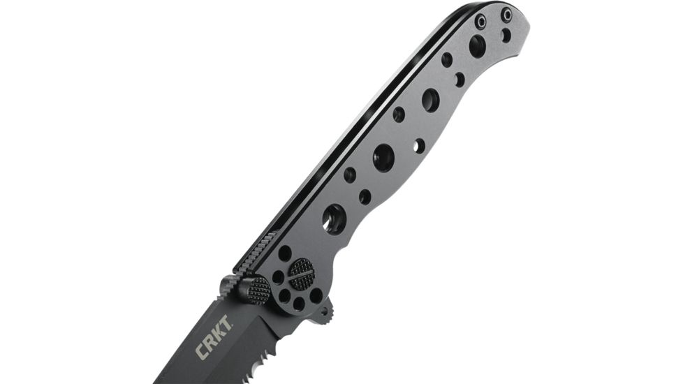 CRKT M1610-SS Carson EDC Stainless Steel Tanto Folder Knife, Triple Point, Black EDP Blade M16-10KS