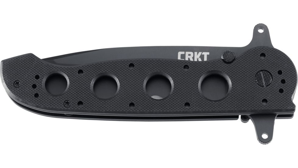 CRKT M21 Folding Knife, Drop Point Veff Combo Edge, Black TitanNitride Blade/Handle M21-14SFG