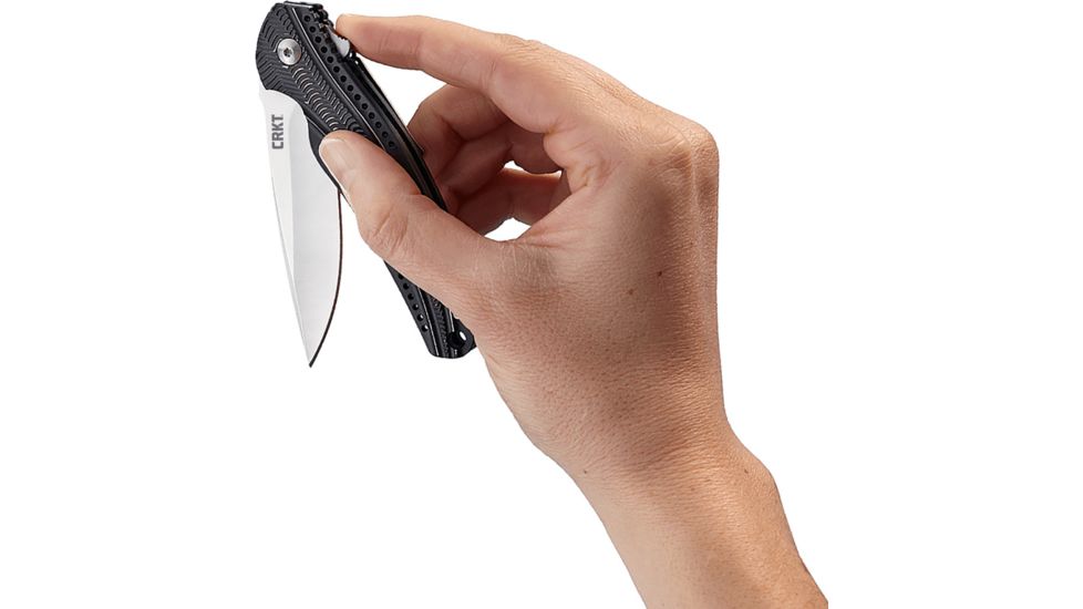 CRKT Onion Ripple EDC Folding Knife, 3.125in Blade, Aluninum K415KXP