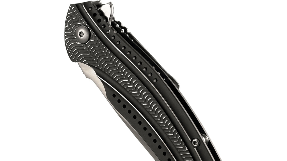 CRKT Onion Ripple EDC Folding Knife, 3.125in Blade, Aluninum K415KXP