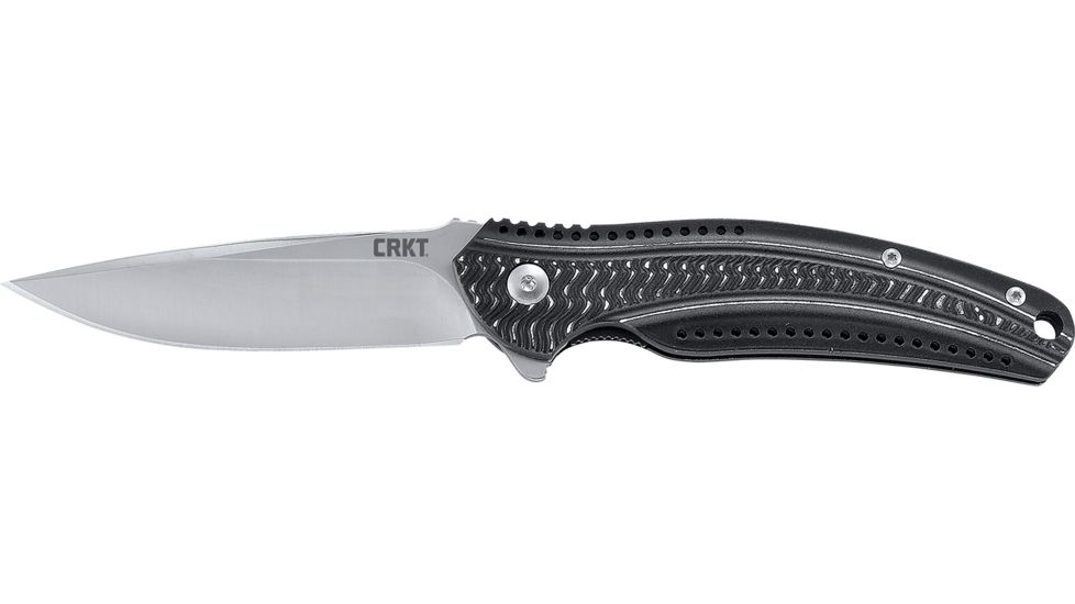 CRKT Onion Ripple EDC Folding Knife, 3.125in Blade, Aluninum K415KXP