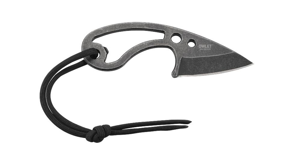 Crkt Owlet Neck Knife 2.18'' W/ Bottle Opener Stonewash Finish