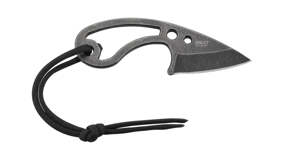 Crkt Owlet Neck Knife 2.18 W/ Bottle Opener Stonewash Finish