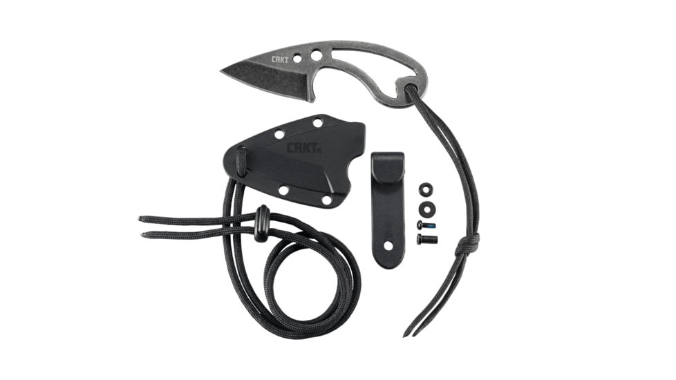 Crkt Owlet Neck Knife 2.18 W/ Bottle Opener Stonewash Finish