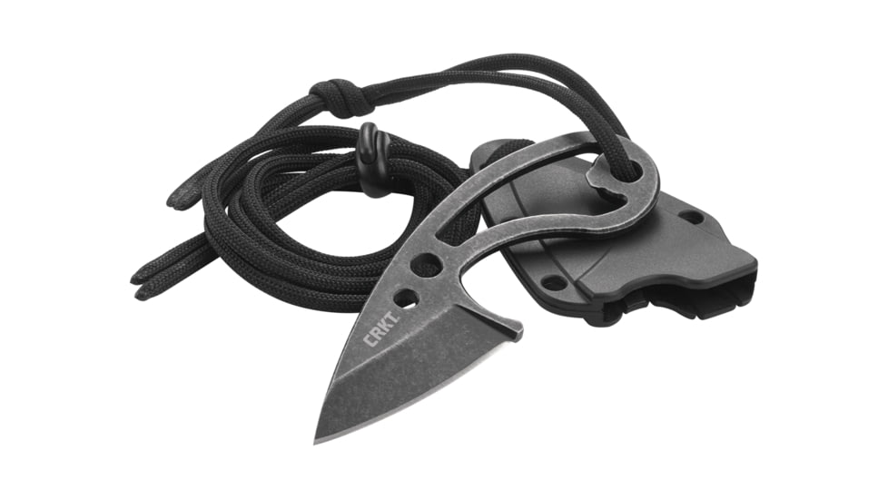 Crkt Owlet Neck Knife 2.18 W/ Bottle Opener Stonewash Finish