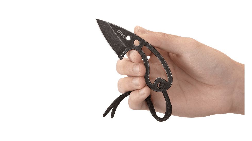 Crkt Owlet Neck Knife 2.18'' W/ Bottle Opener Stonewash Finish