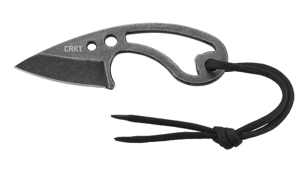 Crkt Owlet Neck Knife 2.18'' W/ Bottle Opener Stonewash Finish