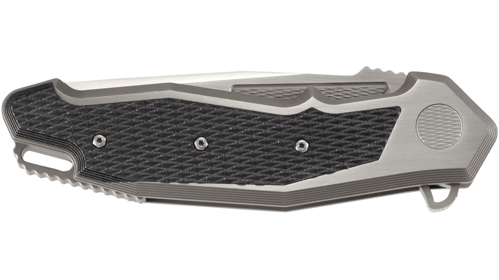 CRKT Panache, Designed By Ken Onion in Kaneohe, Folding Knife W/Frame Lock, 3.67in, Plain Edge, Satin Finish, inlay - Black Carbon Fiber Handle, K530TXP
