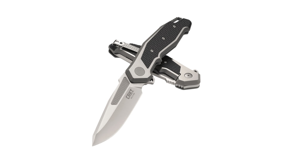 CRKT Panache, Designed By Ken Onion in Kaneohe, Folding Knife W/Frame Lock, 3.67in, Plain Edge, Satin Finish, inlay - Black Carbon Fiber Handle, K530TXP