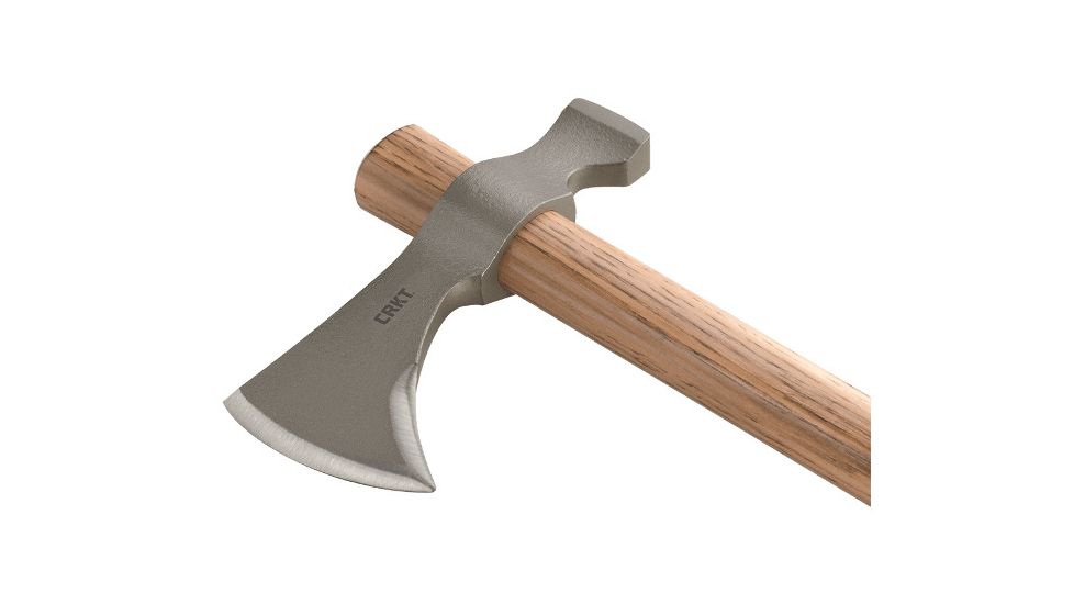 CRKT RMJ Wood Chogan T-Hawk Axe, 3.5in Blade, Gray, 2730