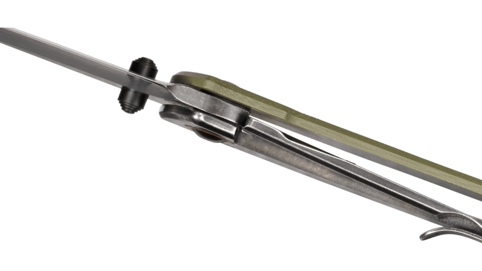 CRKT Tuna Designed By Lucas Burnley in Orleans, Folding Knife W/Frame Lock, 3.22in, Plain Edge, Stonewash Finish, 2520