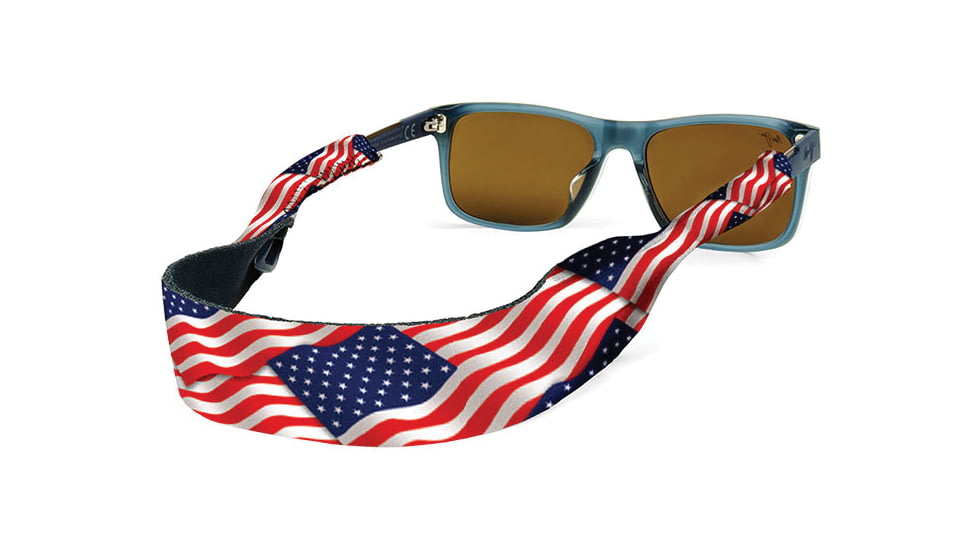 Croakies Original Retention Cord, USA Print, Medium/Large, CRXL75HT