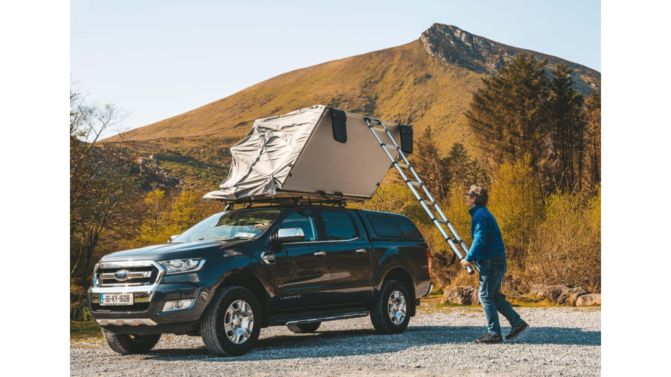 Crua Outdoors Crua AER 2-3 Person Rooftop Tent, All Season, Multi-Purpose, Green/Grey, AERRTT-140