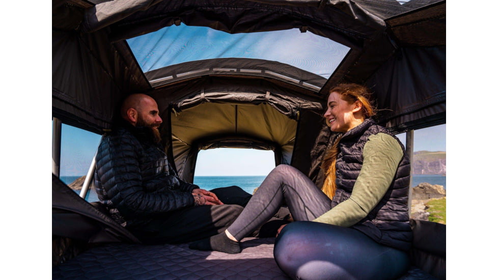 Crua Outdoors Crua AER 2-3 Person Rooftop Tent, All Season, Multi-Purpose, Green/Grey, AERRTT-140