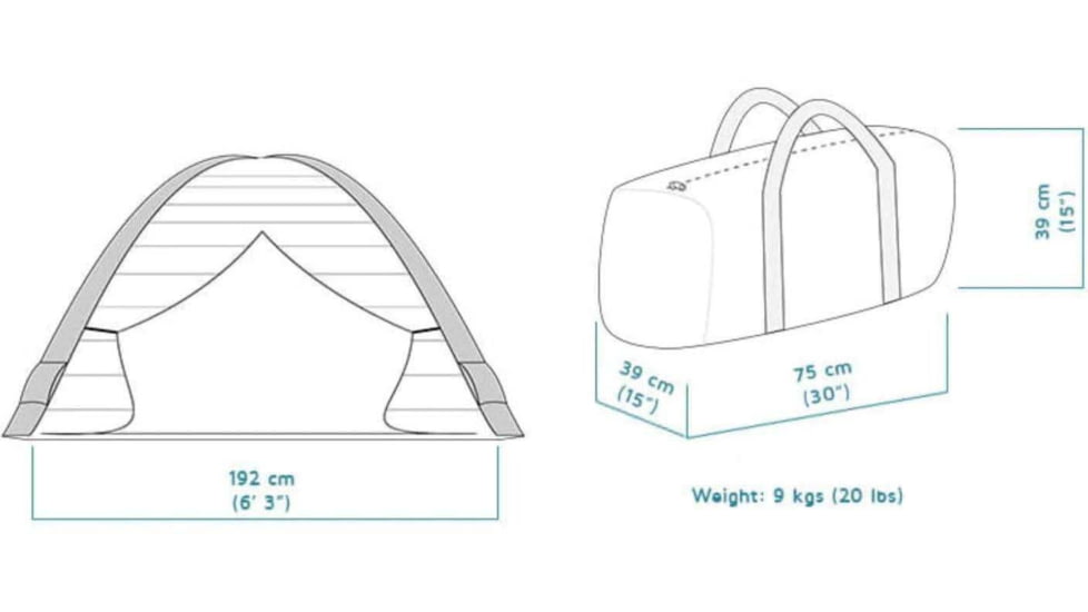 Crua Outdoors Culla Maxx Tent, Gray/Orange, COCO-M-01