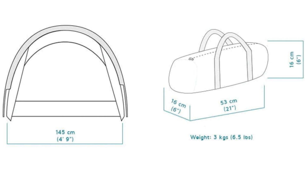 Crua Outdoors Culla Tent, Gray/Orange, COCO-01