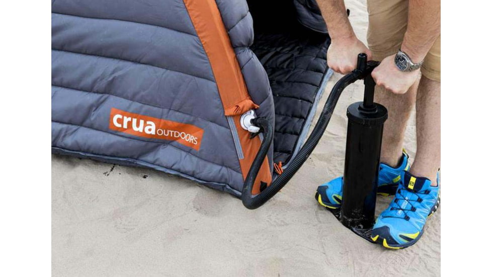 Crua Outdoors Double Action Universal Pump, Black, PUMP-01