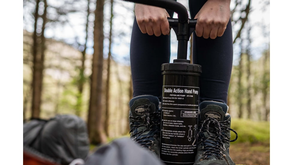 Crua Outdoors Double Action Universal Pump, Black, PUMP-01