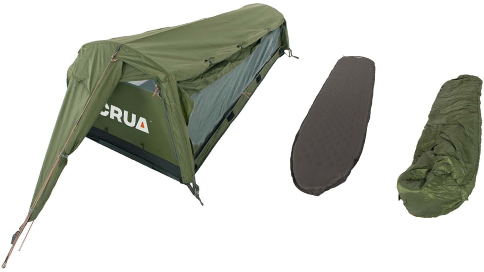 Crua Outdoors Hybrid Set For Camping Ground Tent Or Hammock, Green, CHS-03