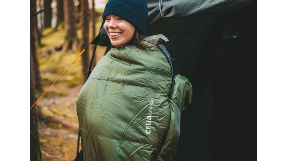Crua Outdoors Mummy Sleeping Bag, Green, MSB-23