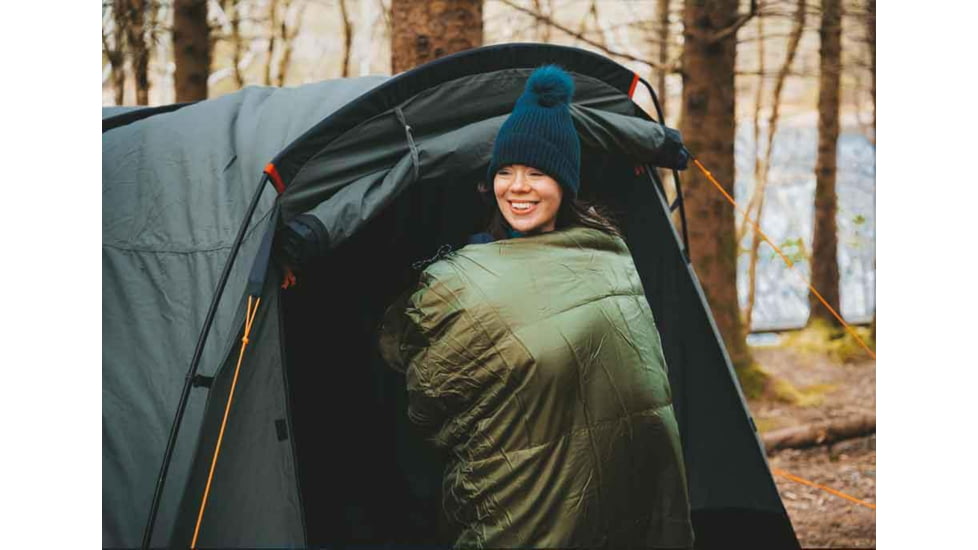 Crua Outdoors Mummy Sleeping Bag, Green, MSB-23