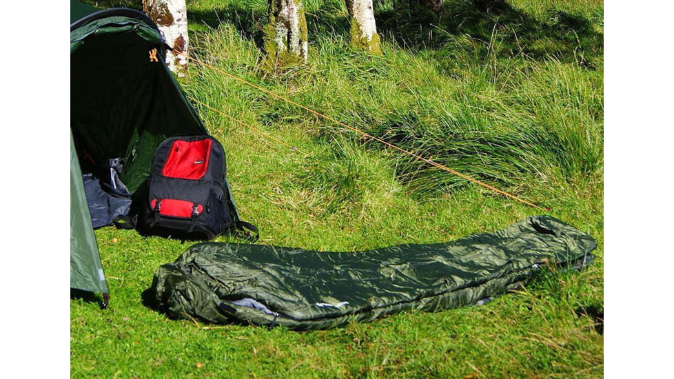 Crua Outdoors Mummy Sleeping Bag, Green, MSB-23